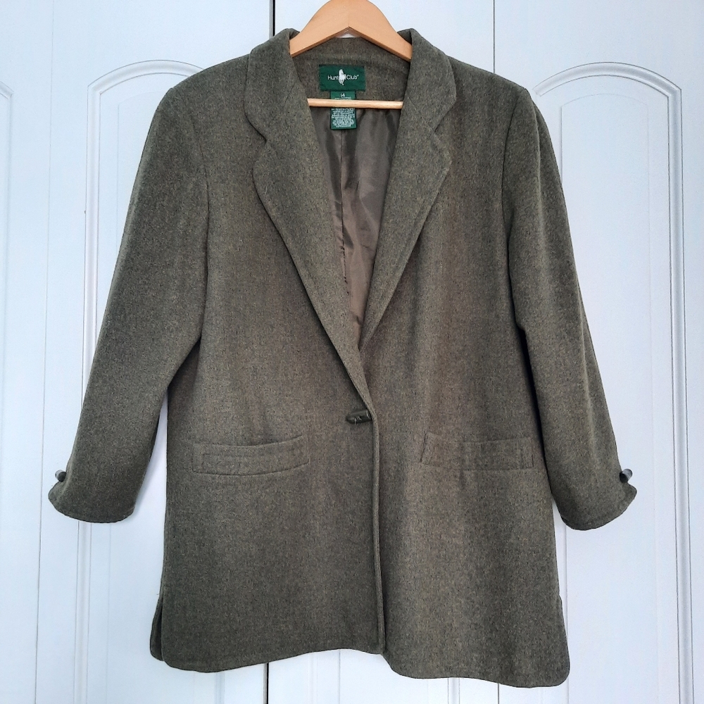 Hunt Club Wool One Button Jacket